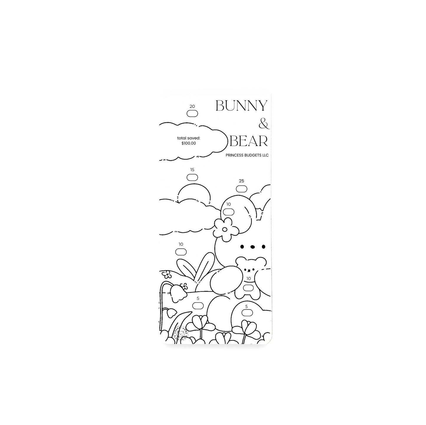 BUNNY AND BEAR SAVINGS CHALLENGE