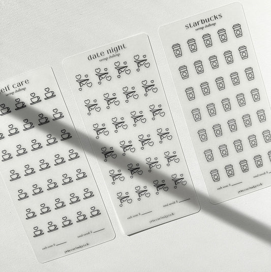 Mini Matte Vellum Savings Challenges