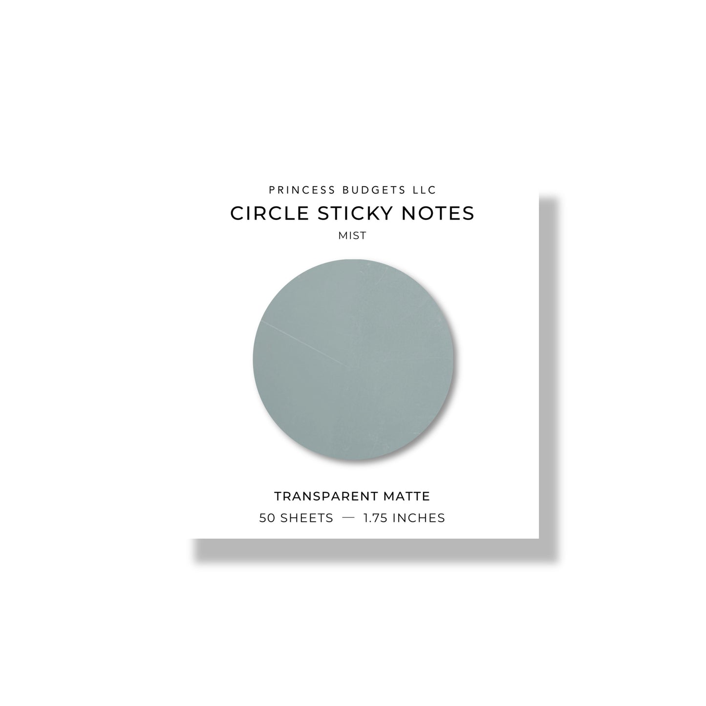 MIST CIRCLE STICKY NOTES