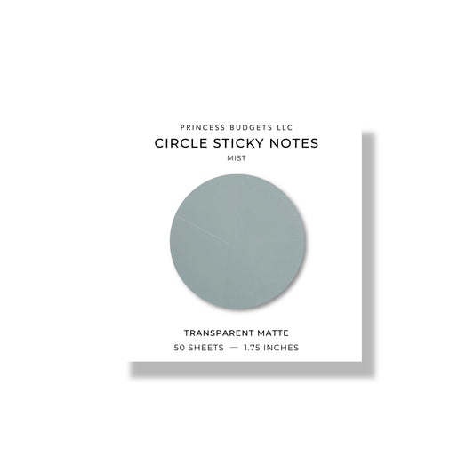 MIST CIRCLE STICKY NOTES