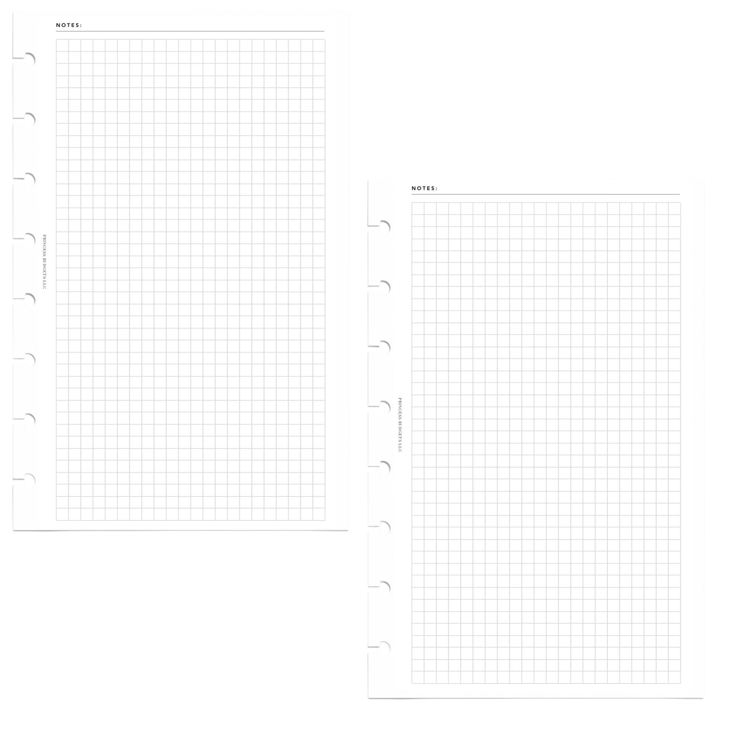 GRAPHED NOTES | HALF LETTER INSERTS
