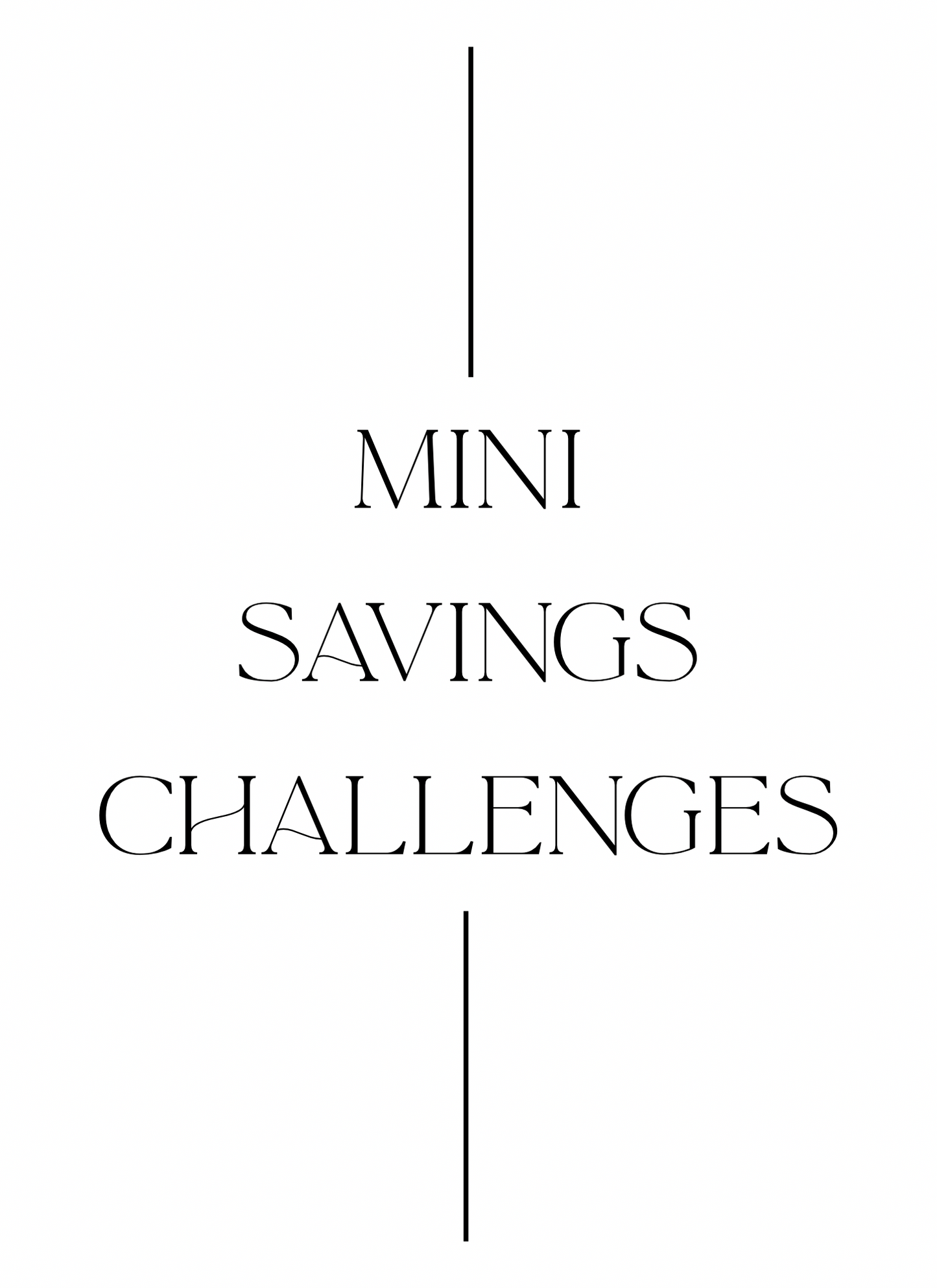 MINI SAVINGS CHALLENGES | DIGITAL DOWNLOAD