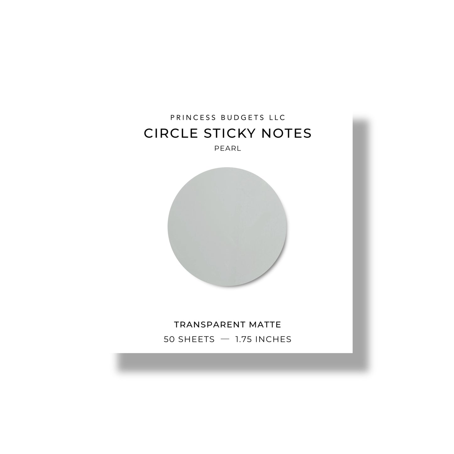 PEARL CIRCLE STICKY NOTES