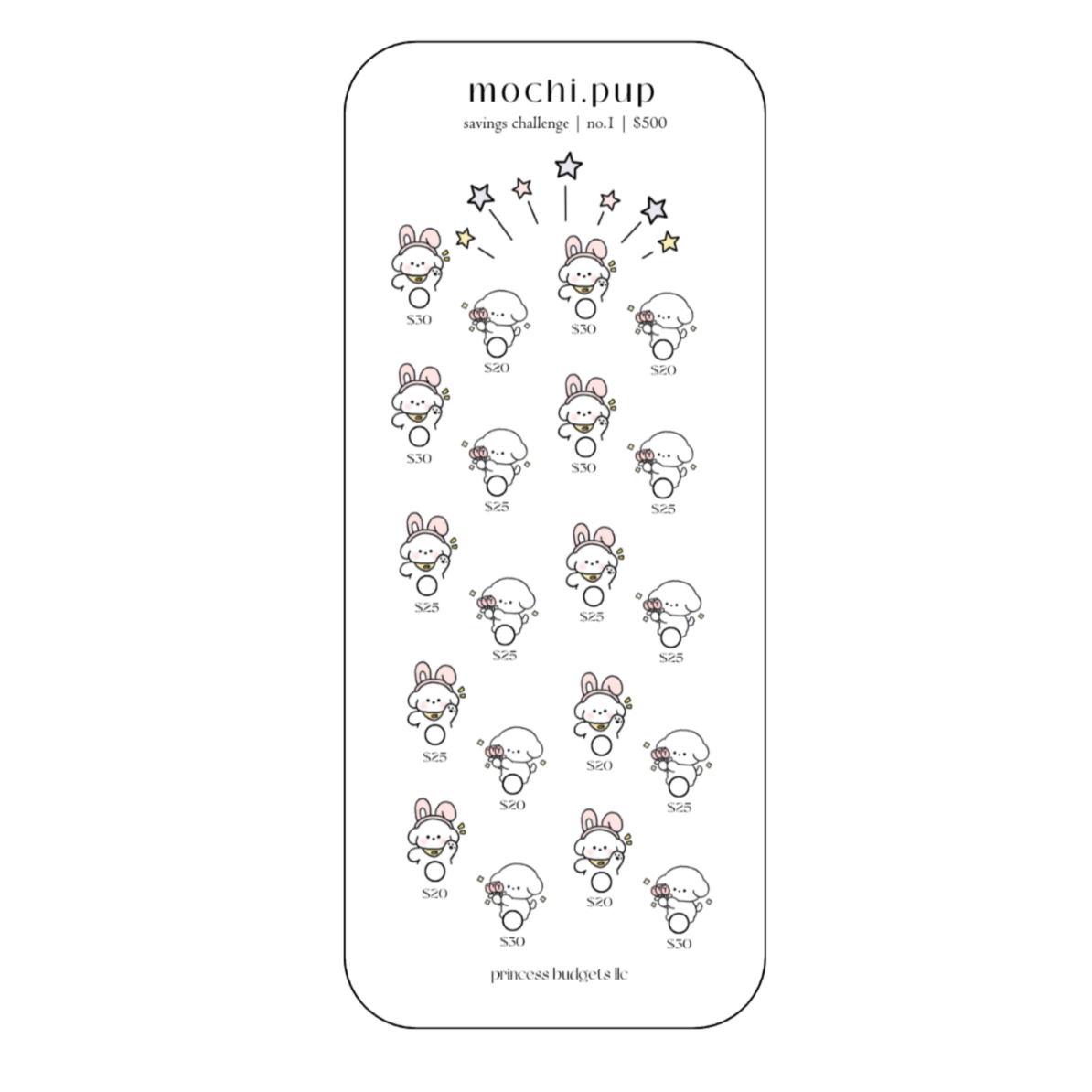 savings challenge | mochi.pup