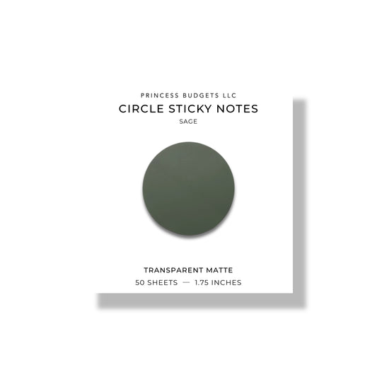 SAGE CIRCLE STICKY NOTES