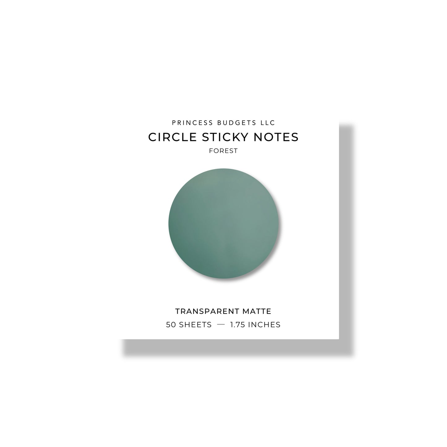 FOREST CIRCLE STICKY NOTES