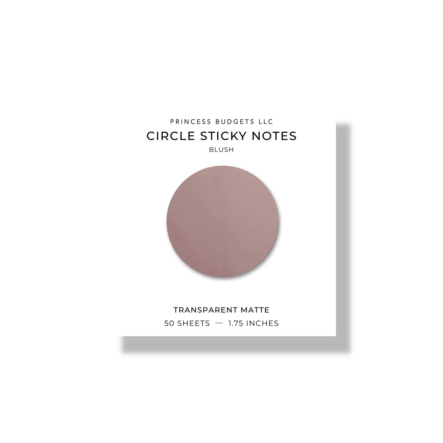 BLUSH CIRCLE STICKY NOTES