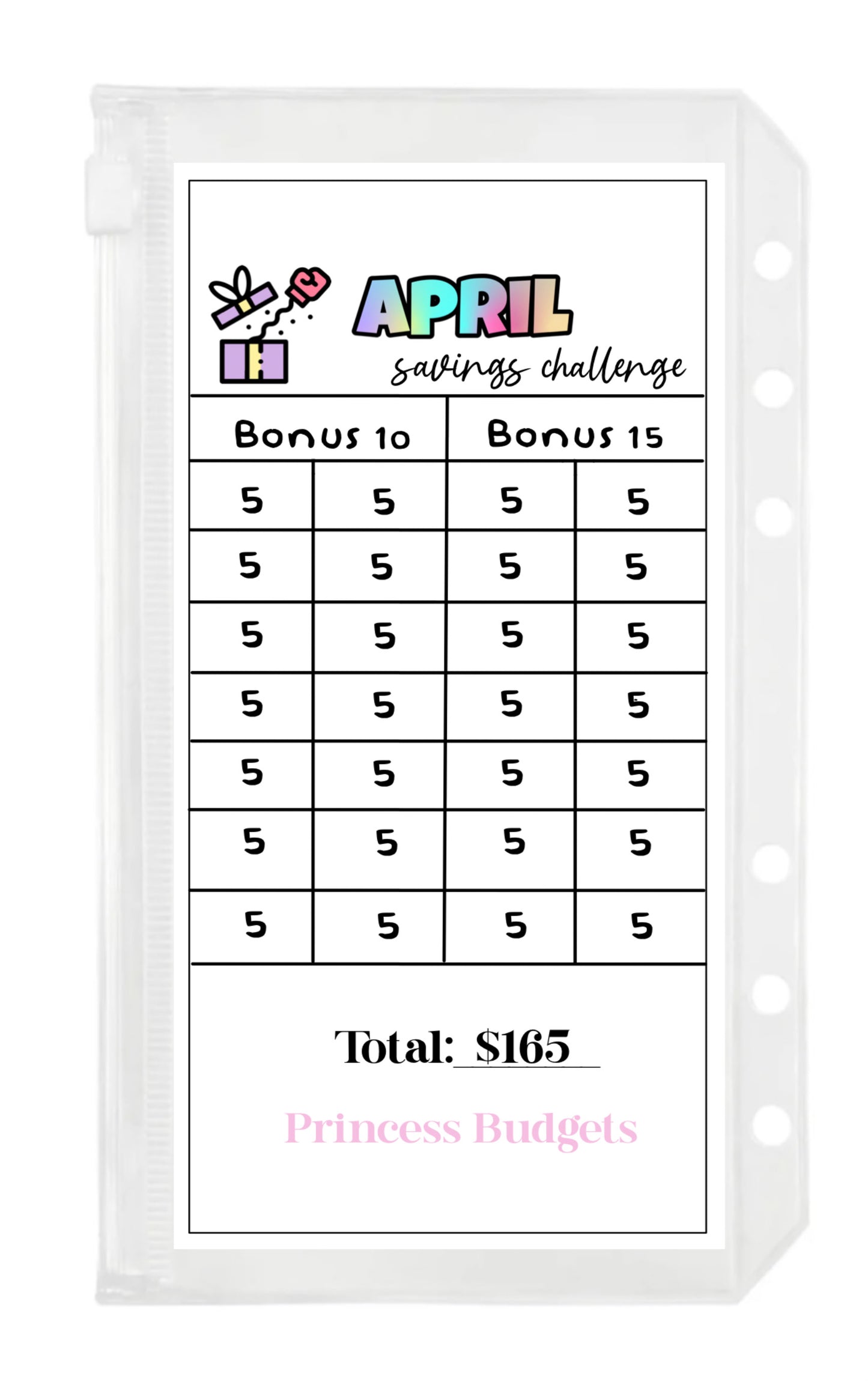 April Savings Challenge