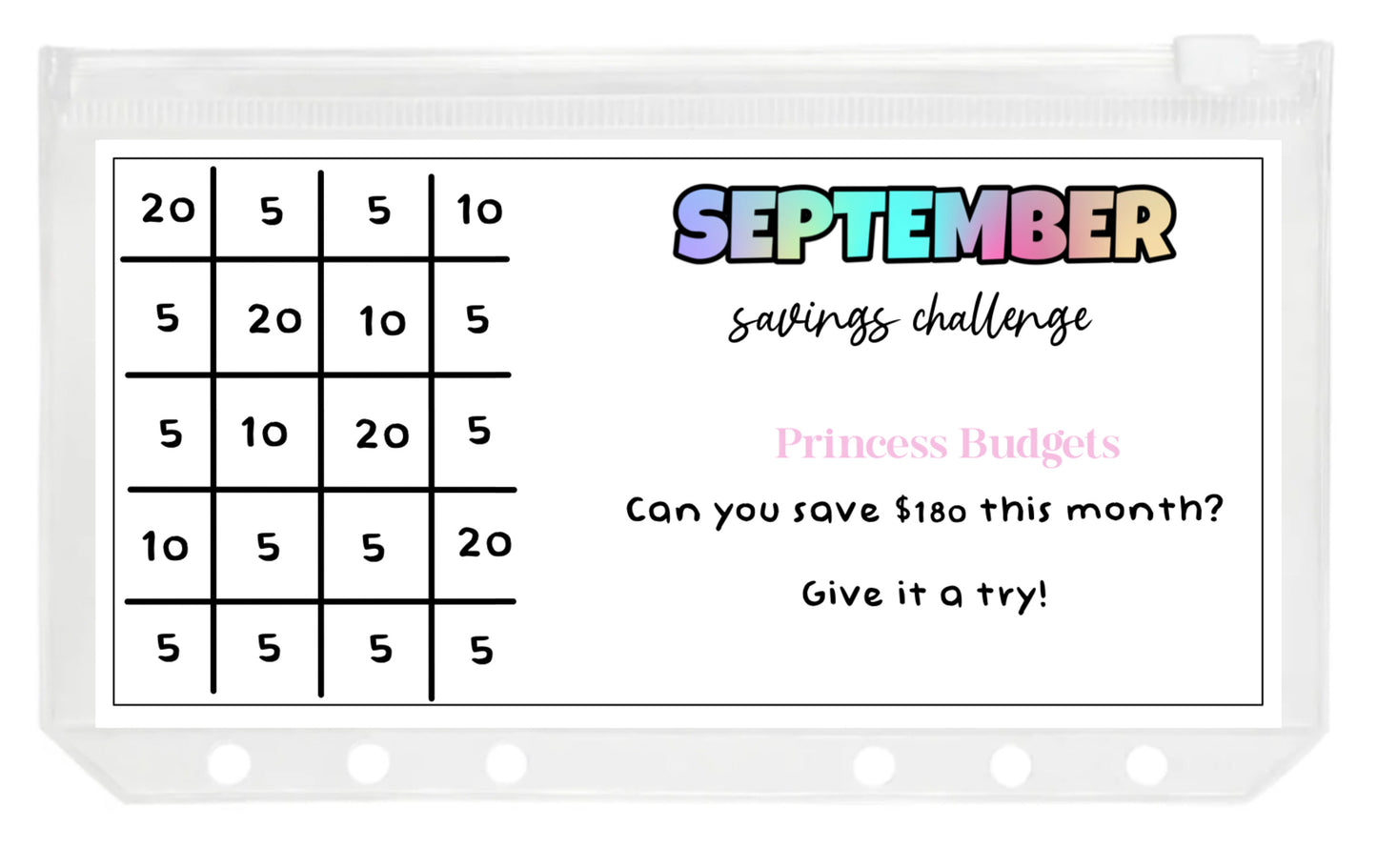 September Savings Challenge