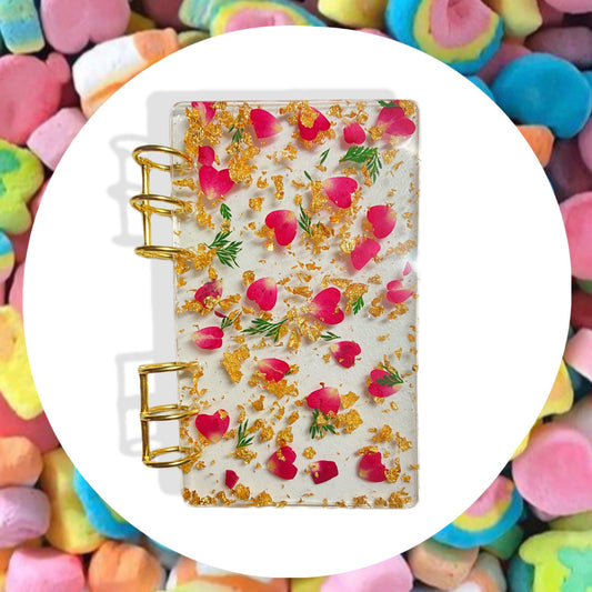 Red A6 Rose Infused Binder | Notebook Cover