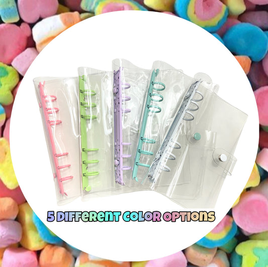 A6/A5 Transparent Colorful Binders